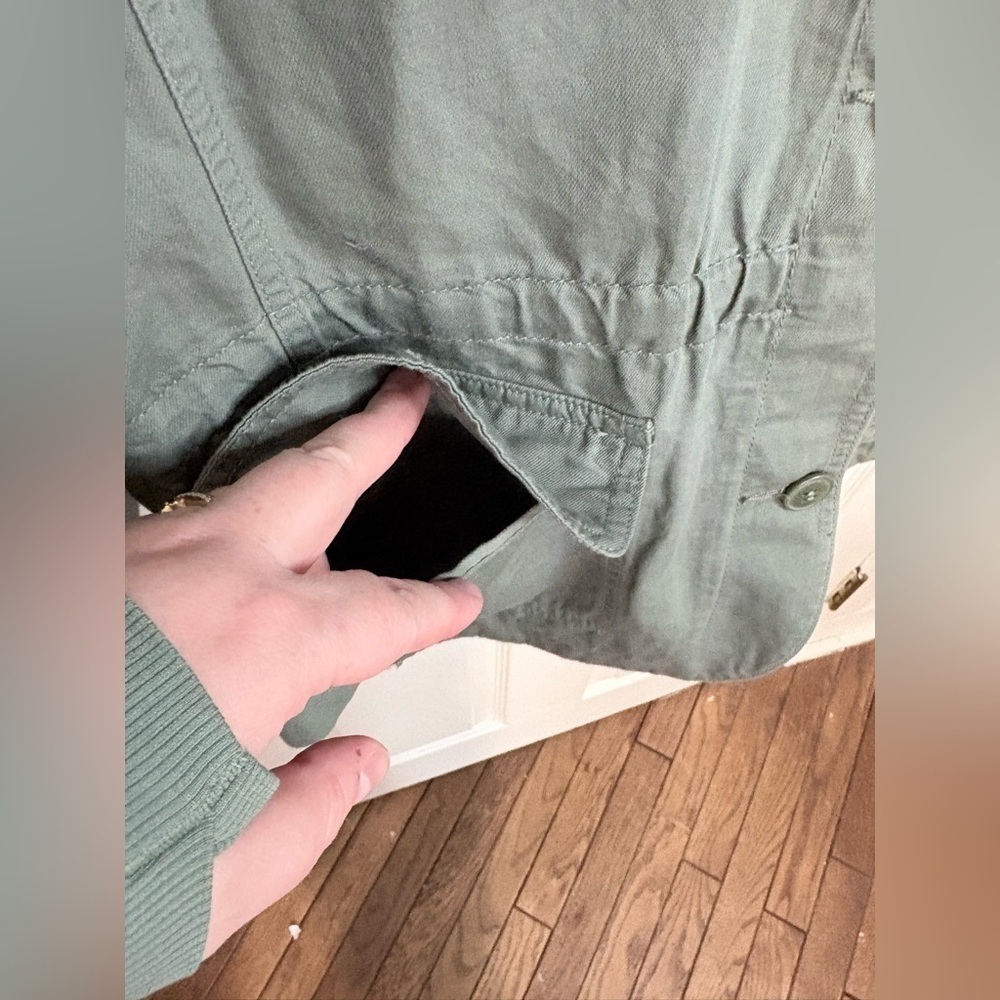 Talbots Cotton Casual Utility Jacket – Olive Green – Size XL | Versatile - Picture 10 of 10